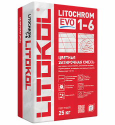 затирочная смесь Литохром 1-6 Эво LE 145 черный уголь (25kg мешок)