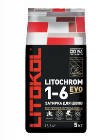 затирочная смесь Литохром 1-6 Эво LE 100 пепельно-белый (5kg Al bag)